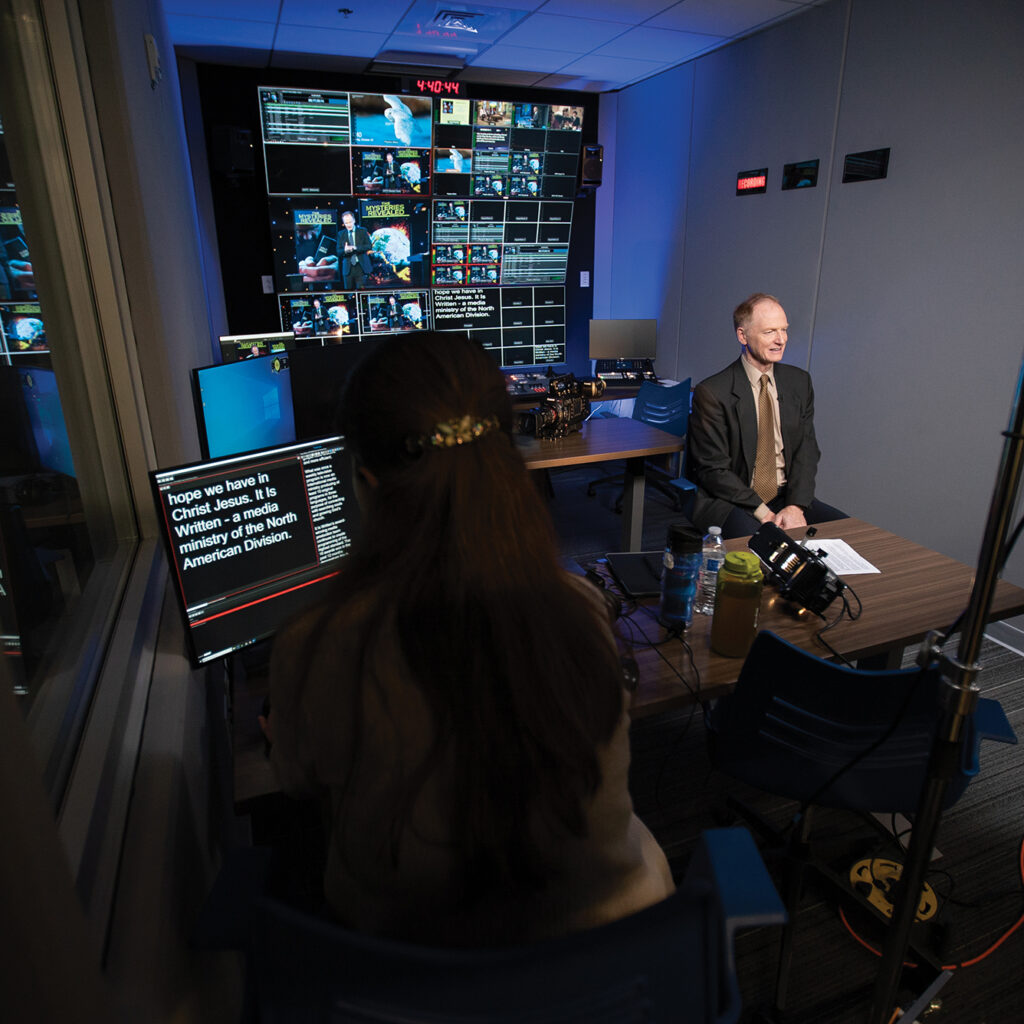 John in the master control room